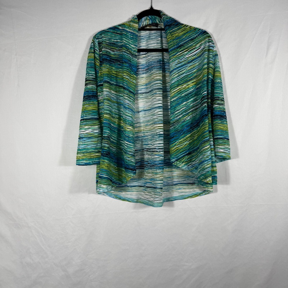 Kasper Blue & Green Cardigan Szz PXL